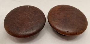Wooden Dresser Knobs Chest of Drawer Handles Pulls Old Antique Vintage - Picture 1 of 10