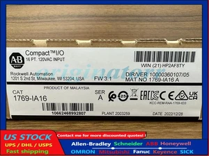 1769-IA16 2022 SER A CompactLogix 16 Pt 120VAC D/I Module 1769IA16 Allen Bradley - Picture 1 of 17
