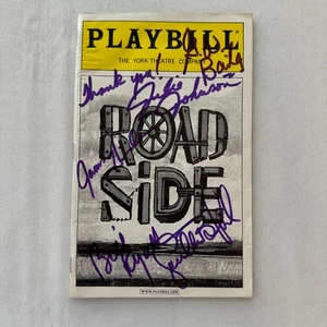 Roadside Cast Signed Program Playbill 2001 5x Signatures Julie Johnson + - Picture 1 of 17