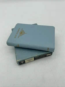 1957 Collins Minion Clear-Type M04 Blue Leatheroid Gift Testament KJV Bible NEW - Picture 1 of 9