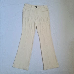 Stranesse Gabriele Strehle Womens Flare Linen Cotton Pants Sz DE 40 US 8 W31 L34 - Picture 1 of 17