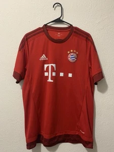 BAYERN MÜNICH 2015 2016 HOME FOOTBALL SHIRT SOCCER JERSEY ADIDAS S14294 sz M MEN - Picture 1 of 5
