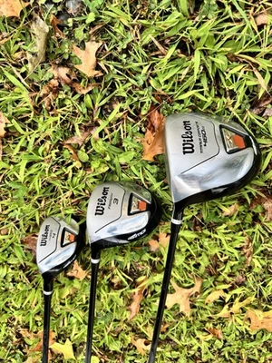 Wilson Dynapower 460cc Driver & wood set 3 Fairway,4 hybrids Firestick MOI LH - Image 1 of 4