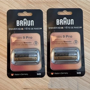 2 Stück Elektrorasierer Scherkopf Ersatzscherteil für Braun Series 9 Pro, 94M - Picture 1 of 6
