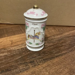 Lenox Fine Porcelain 1993- The Spice Carousel with Lid Gold Filled Trim “Clove” - Picture 1 of 4