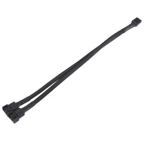 1 Bis 2 Poliges Geflochtenes Kabel Y Splitter 3/4 Pin PWM Stecker LüFter Co4288 - Bild 1 von 3
