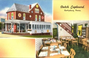 Postcard Dutch Cupboard Gettysburg PA Dining Room P2152 - Picture 1 of 2