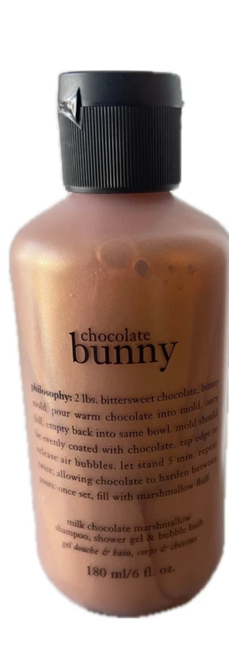 Philosophy CHOCOLATE BUNNY Marshmallow Shower Gel Shampoo Body Wash 6 oz NEW - Image 1 of 1