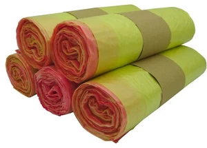 5 Rollen Gelbe Säcke / Gelber Sack mit Zugband - Wertstoffsack - 65 Stück - Bild 1 von 1