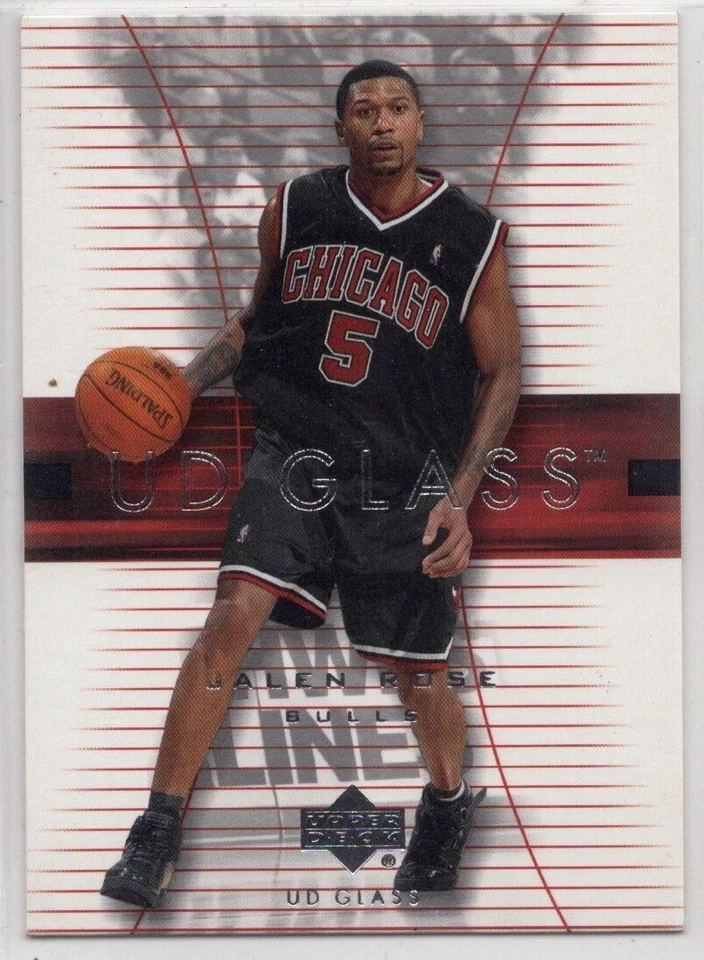 2003-04 Upper Deck Glass Jalen Rose Chicago Bulls #6 - Image 1 of 2