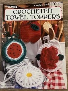 Toallas de ganchillo 9 diseños Maggie Weldon folleto de artes de ocio #2823 - Imagen 1 de 2