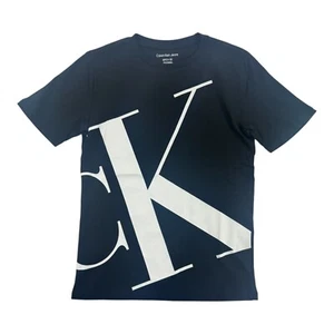 Calvin Klein Big Boys' Black /WHITE T-Shirt Size 8, 10-12, 14-16, 18-20 - Picture 1 of 1