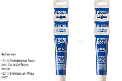 6x Liqui Moly 100g Lm 47 Grasa de Largo Plazo MoS2 Multiuso Grafitada Especial - Imagen 1 de 2