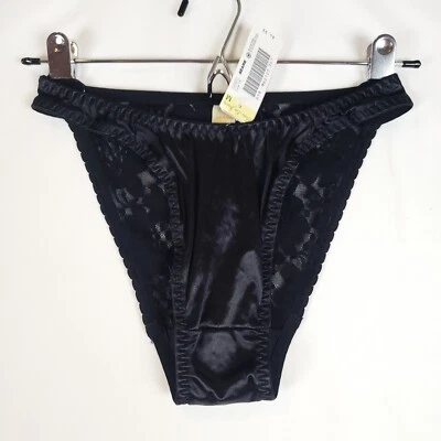 Bragas de colección Tous Les Jours Sears Mesium 6 corte alto satinado frontal encaje trasero nuevas con etiquetas Foto 1 de 4