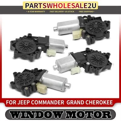 4x Motor de Janela de Energia Frontal e Traseiro para Jeep Grand Cherokee 2006 2007 2008-2010 - Imagem 1 de 4