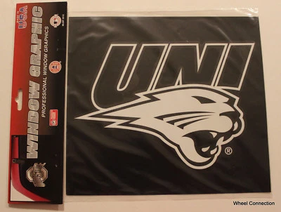 University Northern Iowa Panthers White Lg Window Graphic Sticker Decal USA - Image 1 of 4