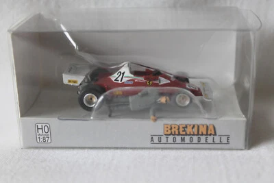 Brekina 22977 Ferrari 312 T2 #21 Gilles Villeneuve 1976 con figurina Enzo Ferrari - Immagine 1 di 4