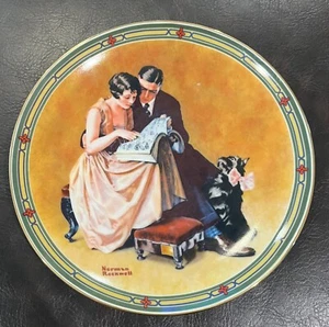 Norman Rockwell 1985 Knowles Collector's Plate "A COUPLE'S COMMITMENT" - Picture 1 of 8