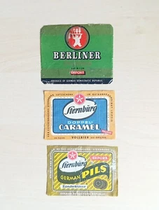 Starnberger Berliner Bier Flaschen Etiketten DDR Brauerei Werbung Aufkleber Lot - Bild 1 von 5