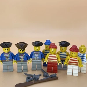 Lote De 8 Lego Minifiguras De Colección Piratas Capitán Clavija Pata De Madera De Colección Años 90 Barco - Imagen 1 de 20