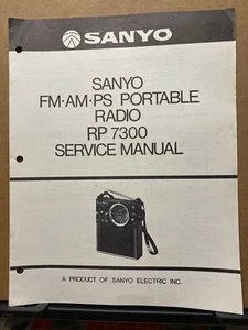 Original Service Manual for the Sanyo RP7300 Radio RP-7300 - Picture 1 of 1