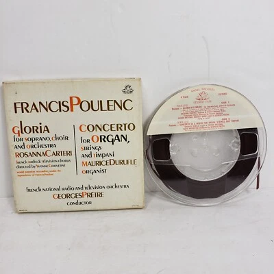 4 TRACK 7 1/2 REEL TO REEL FRANCIS POULENC GLORIA/CONCERTO FOR ORG ZS-35953 - Image 1 of 4