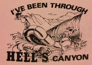 M * Camiseta de colección años 80 HELL'S CANYON rafting ASOTIN WASHINGTON * 42.203 - Imagen 1 de 7