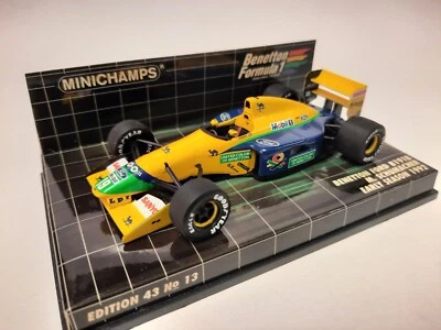Minichamps Benetton Ford B191B #19 Schumacher early season 1992 1/43 400920119 - Immagine 1 di 4