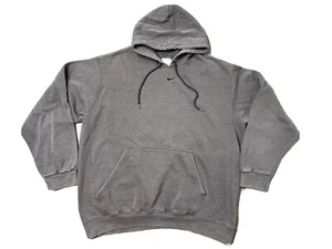 Vintage 90's Nike Center Swoosh Pullover Hoodie Sweatshirt Gray Men's Size XL - Picture 1 of 8