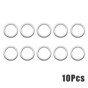10Pcs Car Engine Oil Pan Screw Washer Oil Drain Plug Gaskets For Audi N0138157 - Picture 1 of 11