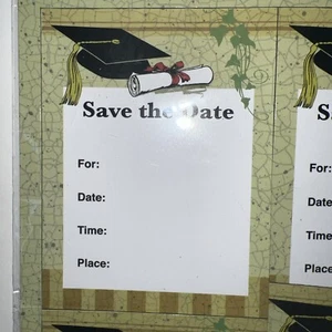 Graduation Save the Date Magnet Write In 18 Magnets New - Imagen 1 de 4