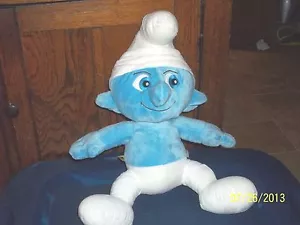 BABW BUILD A BEAR WORKSHOP CLUMSY SMURF PLUSH DOLL - Picture 1 of 4