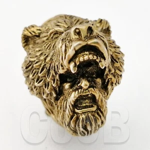 RvD CooB Metal Bronze Knife Pommel Bolster WARRIOR GRIZZLY Custom Knives Making - Picture 1 of 3