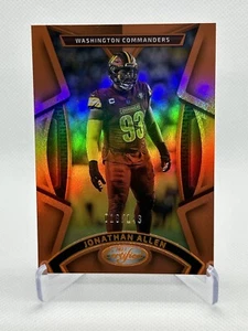 2023 Panini Certified Jonathan Allen Mirror Orange Refractor /149 Commanders - Picture 1 of 2