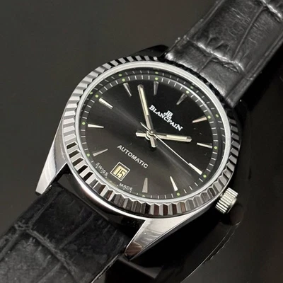 Blancpain Antique Watch Black Analog Villeret Collection Swatch Vintage USED - Image 1 of 4