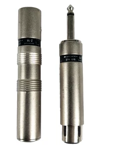 Vintage Radio Shack Archer Hi-Z/Lo-Z XLR 6,35 mm Stecker/Buchse Telefon Klinkenstecker - Bild 1 von 15