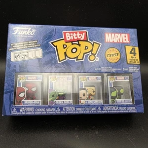 Funko Bitty Pop Marvel Spider-Man 4er Pack mit Stealth Suit Chase Green Goblin J... - Bild 1 von 7