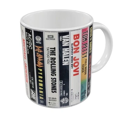Taza de casete - Fundas de álbum clásico en una taza de casete retro, taza de regalo, taza de café Foto 1 de 4