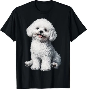 Bichon Frise Hund Motiv Haustier Illustration Bichon Frise T-Shirt Hoodie - Bild 1 von 5