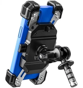 Motorcycle Fork Stem Phone Mount, 1s Auto Lock & Release, Anti-Theft Motorcyc... - Picture 1 of 9