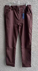 Myles Apparel Tour Mens 36x34 Mocha Stretch 5-Pocket Travel Work Chino Pants NEW - Picture 1 of 6