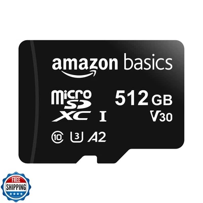 Amazon Basics Micro SDXC Memory Card with Full Size Adapter, A2, U3, Read Spe - Image 1 of 4