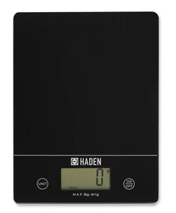 HADEN 5kg Digital Scale Electric Kitchen Scale Food Weighing Balance BLACK - Picture 1 of 3
