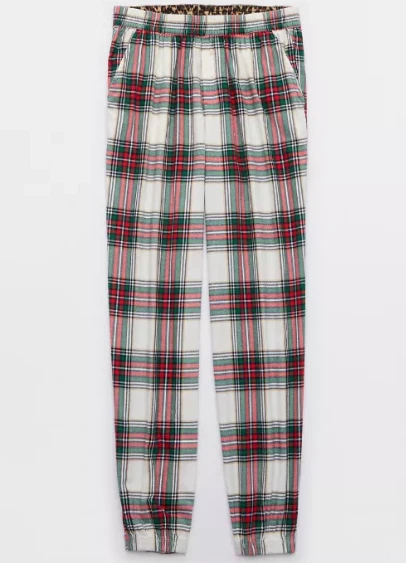 Jogger de franela fuera de servicio Aerie para mujer PJ, S, largo Foto 1 de 1