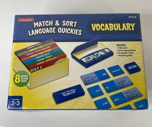 Lakeshore Vocabulary 8 Games Match & Sort Language Quickies Grades 2-3 - PP578 - Picture 1 of 3