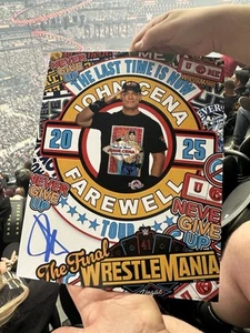 John Cena Signed ‘25Wrestlemania 41 Final Poster 11x14 Limited Edition 208/1000 - Picture 1 of 1