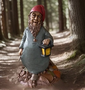 Vintage Tom Clark Gnome "SANDMAN" 1989 Cairn Studio Signed 6.5” Tall Lantern - Picture 1 of 12