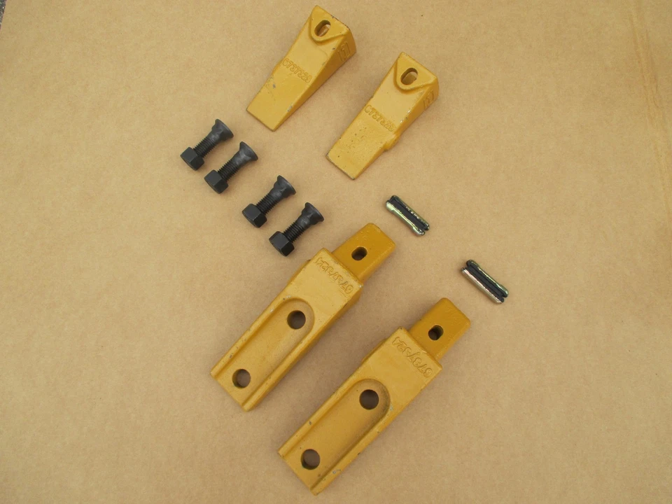 2 vástagos, dientes, pasadores y herrajes para mini excavadora se adapta a muchos Bobcats 6737324 Foto 1 de 1