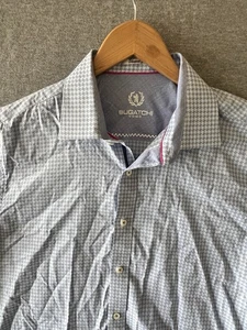 Bugatchi Uomo Men's Flip French Cuff Long Sleeve Button Up shirt L - Picture 1 of 12