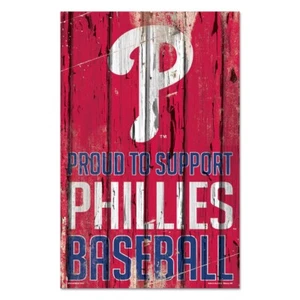 Philadelphia Phillies MLB 17" x 11" Wood Decorative Indoor Sign Wincraft - Picture 1 of 1